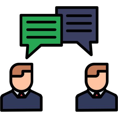 tartışma vektörü simgesi modern ikon vektör çizimi