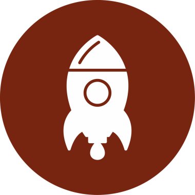 roket ağ ikonu vektör illüstrasyonu