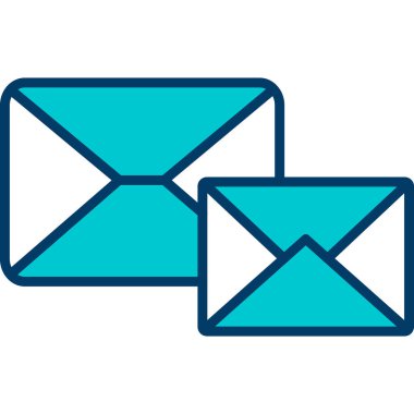 Mektup. Web simgesi basit illüstrasyon