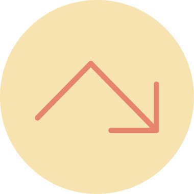 ok vektör dairesi simgesi