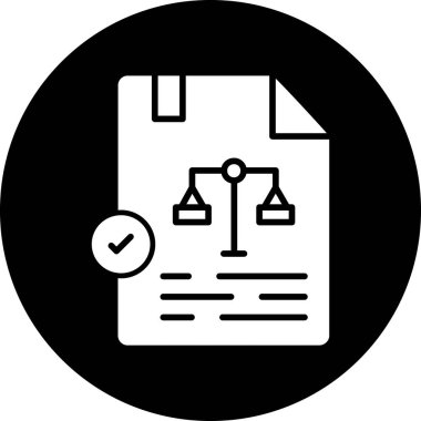 Belge simgesinin vektör illüstrasyonu