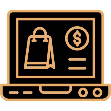 çevrimiçi bankacılık vektör simgesi