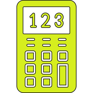 hesap makinesi simgesi vektör illüstrasyonu