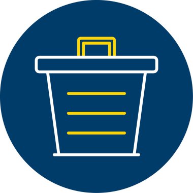 Moda biçimi izole edilmiş arkaplanda çöp kutusu simgesi