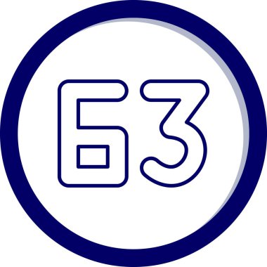 number 5 icon, vector illustration