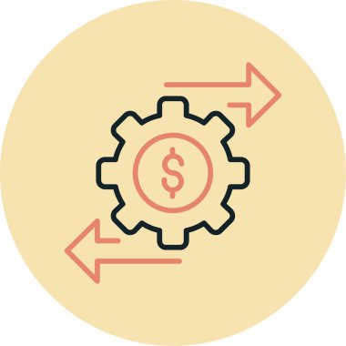 iş yönetimi simgesi vektör illüstrasyonu