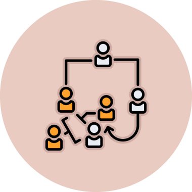 İş ve finans simgesinin vektör illüstrasyonu