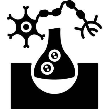 Bilim ve teknoloji konsept simgesi, grafik biçimi
