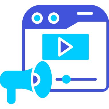 video. Web simgesi basit tasarım