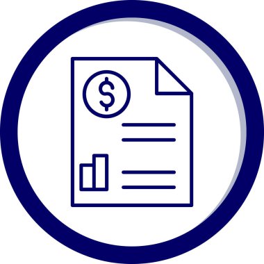 Dolar. Web simgesi basit illüstrasyon