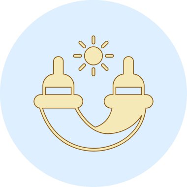 ampul simgesi modern vektör illüstrasyonu