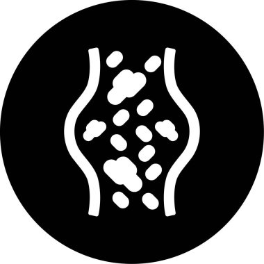 Bir kalbin siyah beyaz simgesinin vektör çizimi