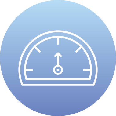 araba gösterge paneli simgesi, basit vektör illüstrasyonu