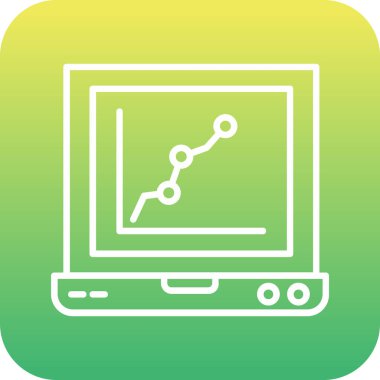 vektör lcd simgesi illüstrasyonu