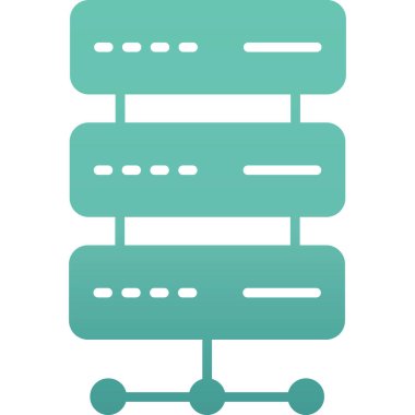 Sunucu. Web simgesi basit illüstrasyon