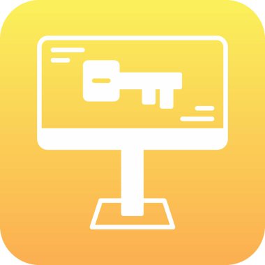 Moda biçimi izole edilmiş arkaplanda bilgisayar simgesi