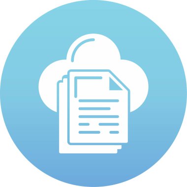 dosya belgesi simgesi düz bir arkaplanda izole edilmiş