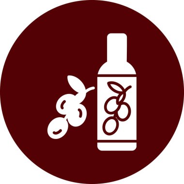 Parfüm şişesinin eşsiz vektör illüstrasyon simgesi