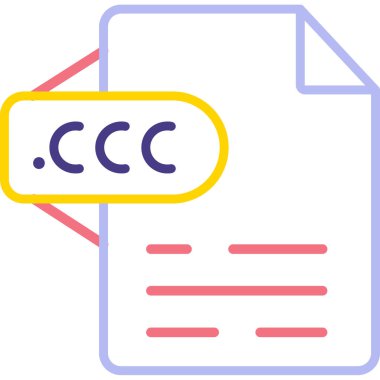 c dosya simgesi vektör çizimi çizimi