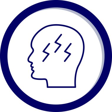 Bir yıldırım simgesinin vektör çizimi