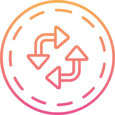 Ok. Web simgesi basit illüstrasyon