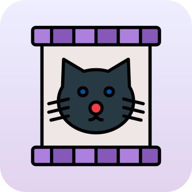 Kedi simgesi, çizgi film tarzı