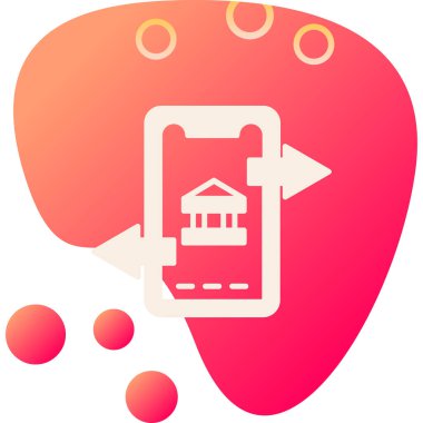 banka simgesi vektör illüstrasyonu