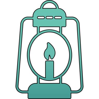 Benzin istasyonu simgesinin vektör illüstrasyonu