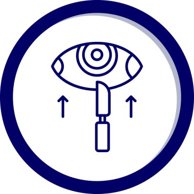 Göz simgesinin vektör illüstrasyonu