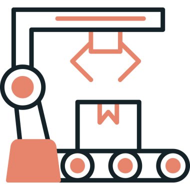 Taşıyıcı. Web simgesi basit illüstrasyon