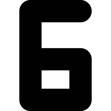 6 numaralı simge, basit biçim