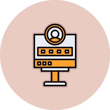 Web renk simgesi. Vektör çizim