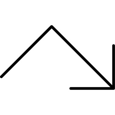 Resimli Simge Arka Planda İzole - Ok Yukarı