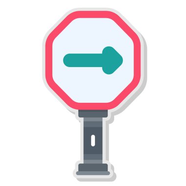 Trafik ışığı simgesi vektör illüstrasyonu