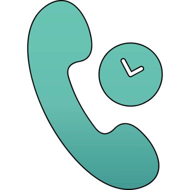 Telefon ikonu. Web için telefon vektör simgelerinin özet çizimi