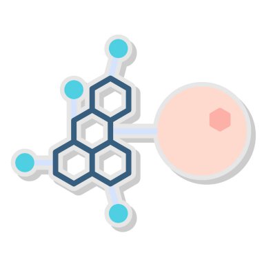 Molekül vektör tasarımlı molekül yapısı