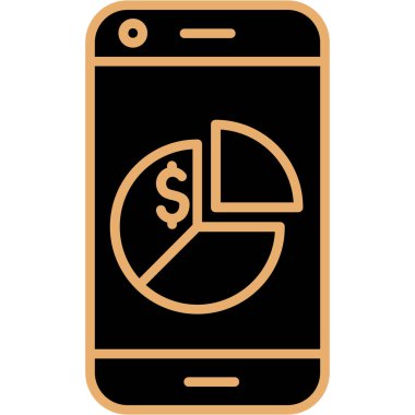 cep telefonu simgesi, basit vektör illüstrasyonu