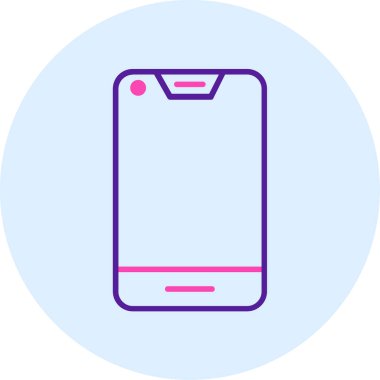 Akıllı telefon. Web simgesi basit illüstrasyon