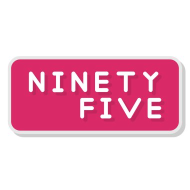 Beyaz arkaplanda sekiz numaralı etiket.