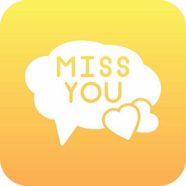 Konuşma baloncuğunu seviyorum. vektör illüstrasyonu.