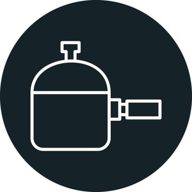 gaz vektör simgesi. biçim düz yuvarlak kare simgesi, gri renk ve gri renk, beyaz arkaplan.