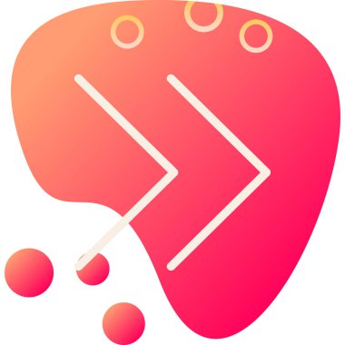 Beyin ikonu. Web için beyin vektör simgelerinin basit çizimi