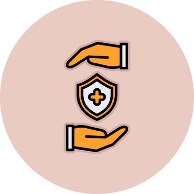 Tıbbi maskenin vektör çizimi