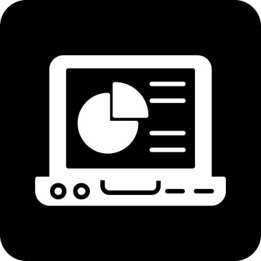 Veri analizi. Web simgesi basit tasarım