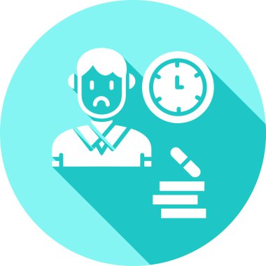 Tek zaman yönetim simgesinin vektör illüstrasyonu