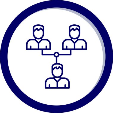 İnsanlar. Web simgesi basit illüstrasyon