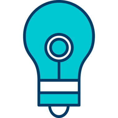 ampul simgesi vektör illüstrasyonu