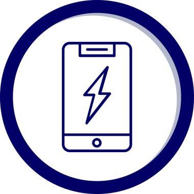 Cep telefonu. Web simgesi basit tasarım