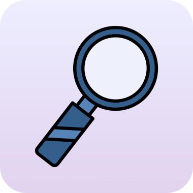 Büyüteç simgesi. Web için büyüteç vektör simgelerinin basit bir gösterimi