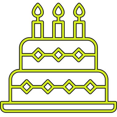 Kek. Web simgesi basit tasarım